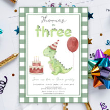 Festa do Dino | Aniversário do Três-Rex de Dinossa