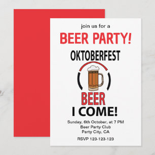 Convite Festa do Festival de Cerveja Oktoberfest Oktoberfe