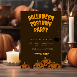 Convite festa do halloween, convite,