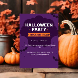 Convite festa do halloween, convite,