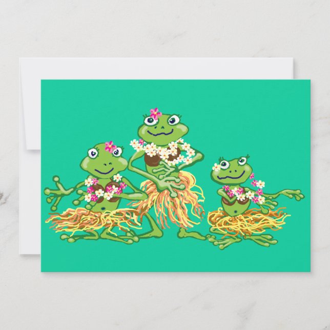 Convite festa do Havaí (Frente)