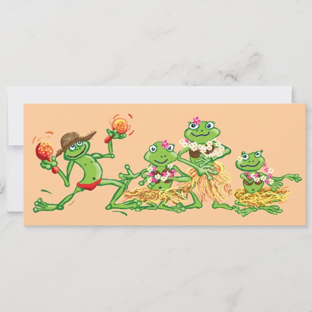 Convite festa do Havaí (Frente)