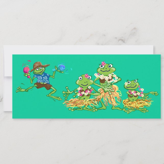 Convite festa do Havaí (Frente)