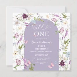 Convite Festa do Jardim Flor Selvagem Uma Borboleta