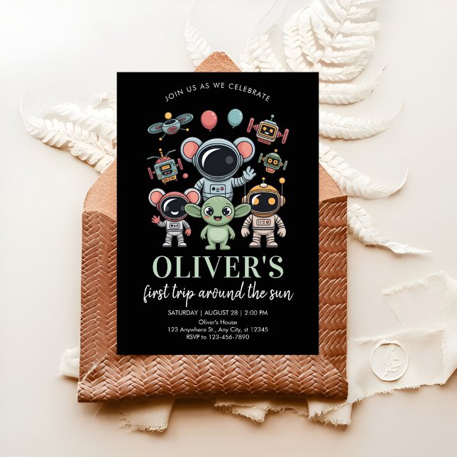 Convite Festa do Mascote Astronauta (Criador carregado)