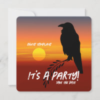 Festa do Melro Pôr do Sol Corvo