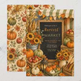 Convite Festa do Mercado de Colheita de Outono