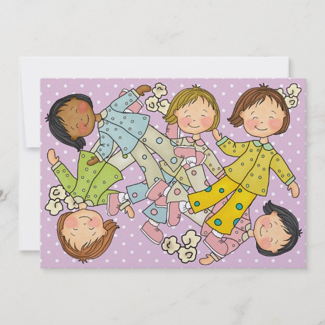 Convite Festa do Pajama/Dormir ao Longo do Tempo - SRF (Frente)