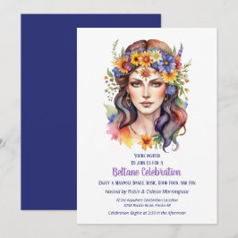 Convite Festa do Sabbat Floral da Deusa do Verão Beltane