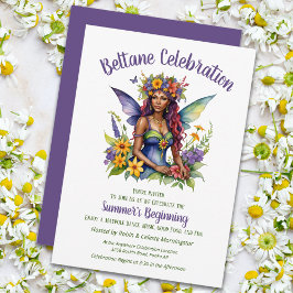 Convite Festa do Sabbat Floral da Fada de Verão de Beltane