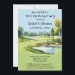 Convite Festa do Tema do Golfe Masculino da Festa de anive<br><div class="desc">Este Convite de aniversário festivo e colorido tem um tema Golfe e é perfeito para um Golfe. Ele apresenta um carrinho de golfe com Golf Clubs em um Curso de Golfe, muito para personalizar para se adequar ao seu próprio evento. Nós temos todos os ingredientes para fazer dele uma festa...</div>