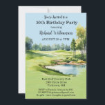 Convite Festa do Tema do Golfe Masculino da Festa de anive<br><div class="desc">Este Convite de aniversário festivo e colorido tem um tema Golfe e é perfeito para um Golfe. Ele apresenta um carrinho de golfe com Golf Clubs em um Curso de Golfe, muito para personalizar para se adequar ao seu próprio evento. Nós temos todos os ingredientes para fazer dele uma festa...</div>