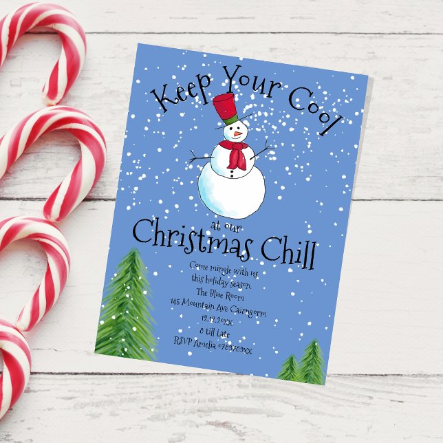 Convite Festa do Winter Snowman (Criador carregado)