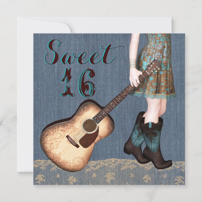 Convite Festa Doce de 16 (Frente)