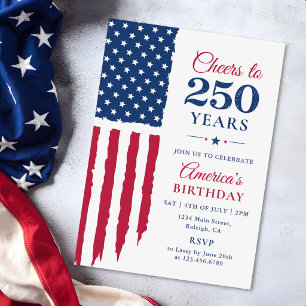 Convite Festa dos 250 Anos da América