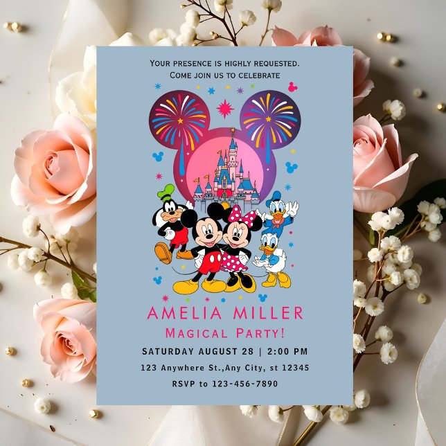 Convite Festa dos Amigos do Mickey Minnie (Criador carregado)