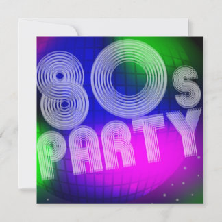 Convite Festa dos anos 80