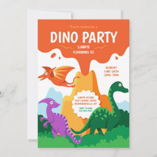 Convite Festa dos Dinossauros