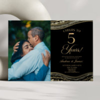 Festa Dourada de Casamento com 5 de Agate Negra