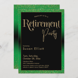 Convite Festa Dourada do Partido da Reforma em Verde Brilh