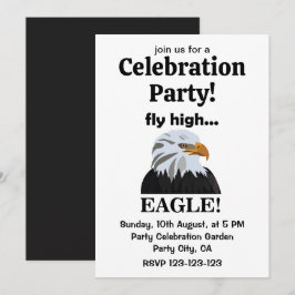 Convite Festa Eagle Eagle Fly High Eagle Celebration