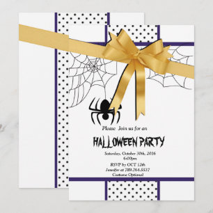 Convite festa elegante de Halloween
