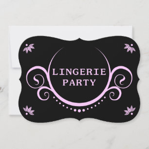 Convite festa elegante de lingerie
