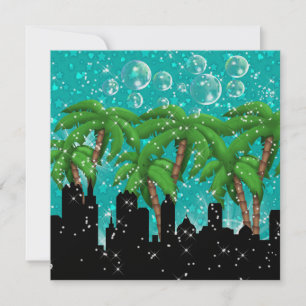 Convite Festa em luzes brilhantes de estilo - SRF