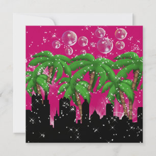 Convite Festa em luzes brilhantes de estilo - SRF