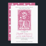 Convite Festa Engraçada aniversário de 40 anos Gótica Taro<br><div class="desc">Um convite aniversário de 40 anos no estilo de um cartão tarot,  com esqueleto,  cupcake de aniversário e vela,  com a frase: quarenta e diversão para sempre,  uma história tarta de bolo,  caos,  e para sempre. Uma vibração oculta gótica engraçada. Disponível no impressão,  como download digital ou ambos!</div>