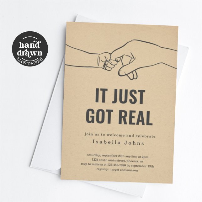 Convite Festa Engraçada de Boas-vindas, Sip e Veja (Criador carregado)