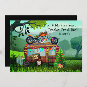 Convite Festa Engraçada de Natal do TRAILER BRANCO