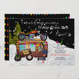 Convite Festa Engraçada de Natal do TRAILER BRANCO