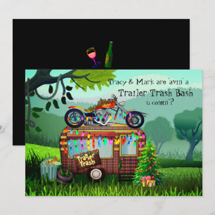 Convite Festa engraçada de Natal do Triângulo Branco