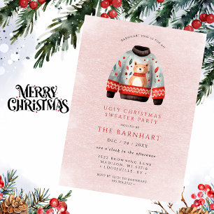 Convite Festa Engraçada de Natal Feia