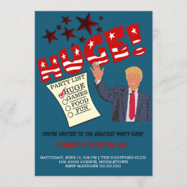 Convite Festa Enorme de Trump Maior que Já Houve Celebre F