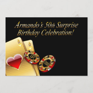 Convite Festa estilo cassino PERGUNTE-ME PARA COLOCAR NOME