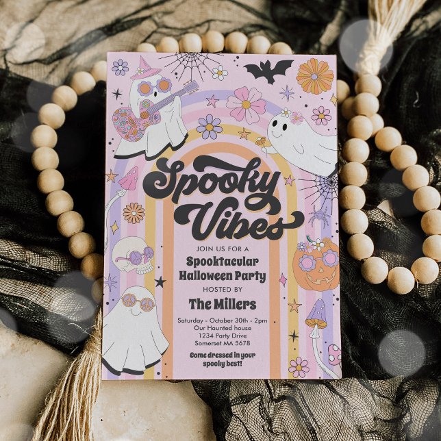 Convite Festa Fantasma do Fantasma do Dia das Bruxas Spook (Criador carregado)