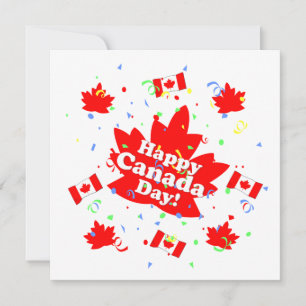 Convite Festa Feliz Dia do Canadá