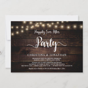 Convite Festa Feliz para Sempre, Casamento com Luzes de Co