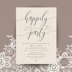 Convite Festa Feliz para Sempre, Recepção de Casamento Mod