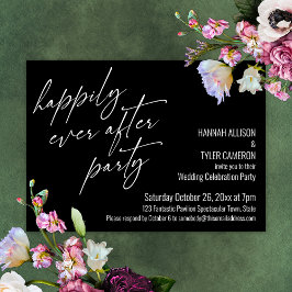 Convite Festa Felizes para Sempre Recepção de Casamento Pr