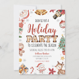 Convite Festa Feriada Celebrar Estação