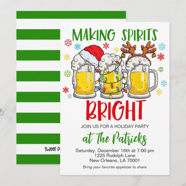 Convite Festa Festiva de Férias (Frente/Verso)