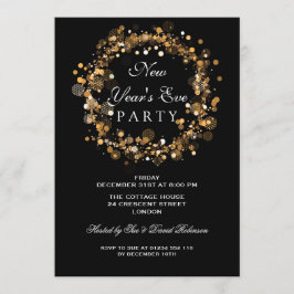 Convite Festa Festiva do Partido da véspera de ano novo Do