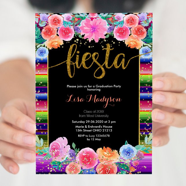 Convite Festa Floral Invitation Party Mexicano (Criador carregado)