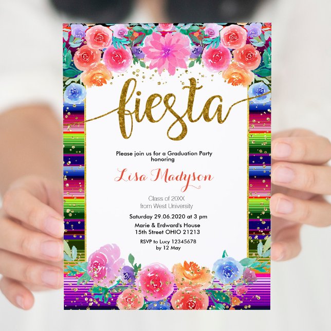 Convite Festa Floral Invitation Party Mexicano (Criador carregado)