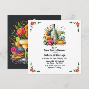 Convite Festa Floral Vamos Falar de um Chá de Casal