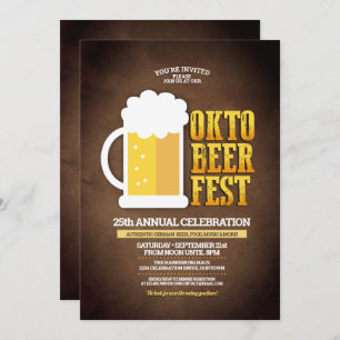 Convite Festa Funny Oktoberfest