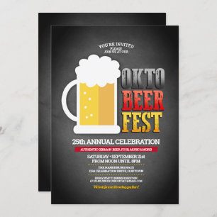 Convite Festa Funny Oktoberfest